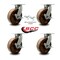 Service Caster 10 Inch Heavy Duty High Temp Phenolic Caster Brakes 2 Swivel Locks SCC, 4PK SCC-KP92S1030-PHRHT-SLB-BSL-2-SLB-2 - alternate 3